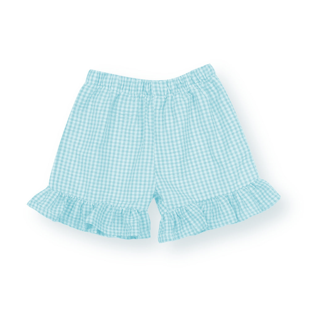 Ruffle Gingham Shorts