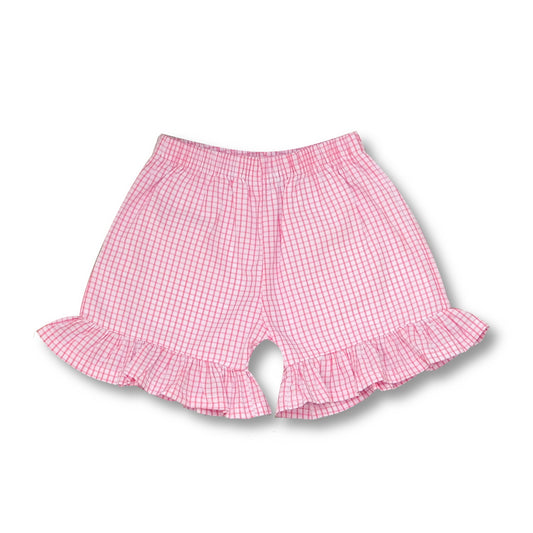 Ruffle Easter Gingham Shorts