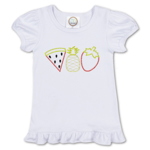 Summer Fruit Outline Design