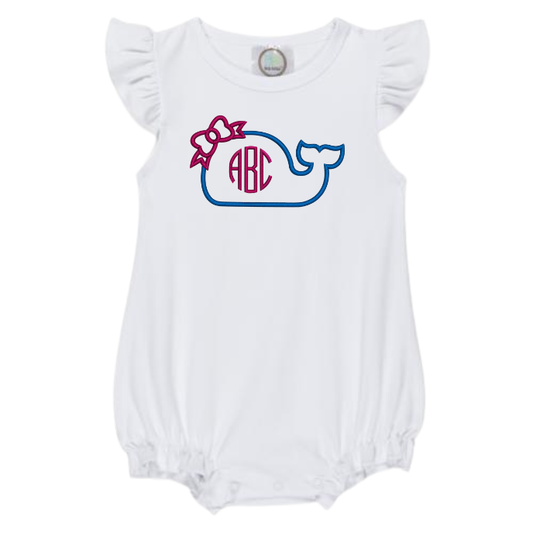 Whale Monogram Frame Design