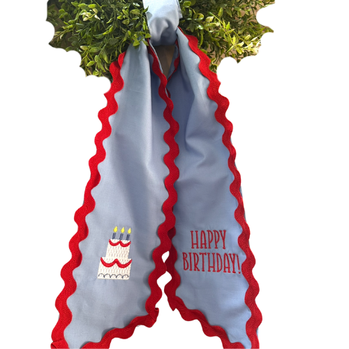 Birthday Wreath Sash